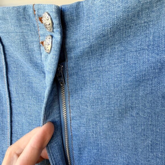 Veronica Beard Kean Crop Denim Pants, blue, Size 10 k54 - Picture 7 of 12